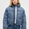 Doudoune en jean doublée douillette pour enfants