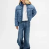 Doudoune en jean doublée douillette pour enfants