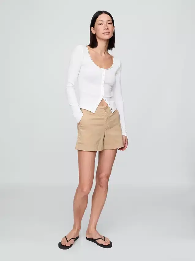 Downtown kaki Shorts 4"