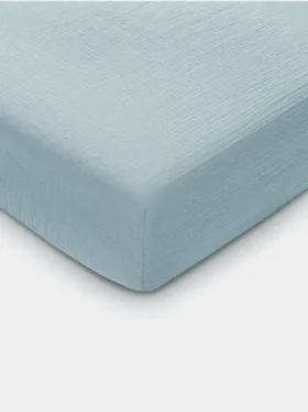 Drap-housse en mousseline de coton Comfy Cubs
