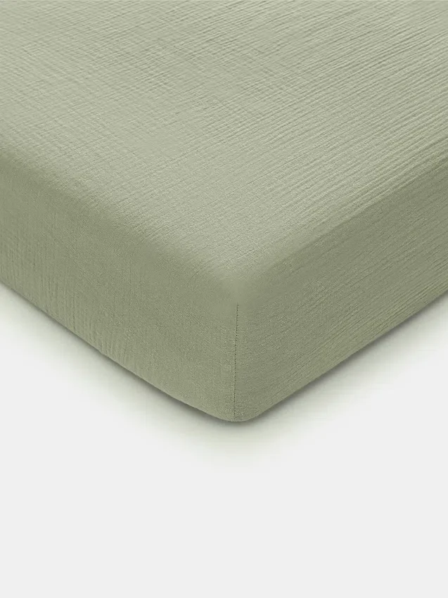 Drap-housse en mousseline de coton Comfy Cubs