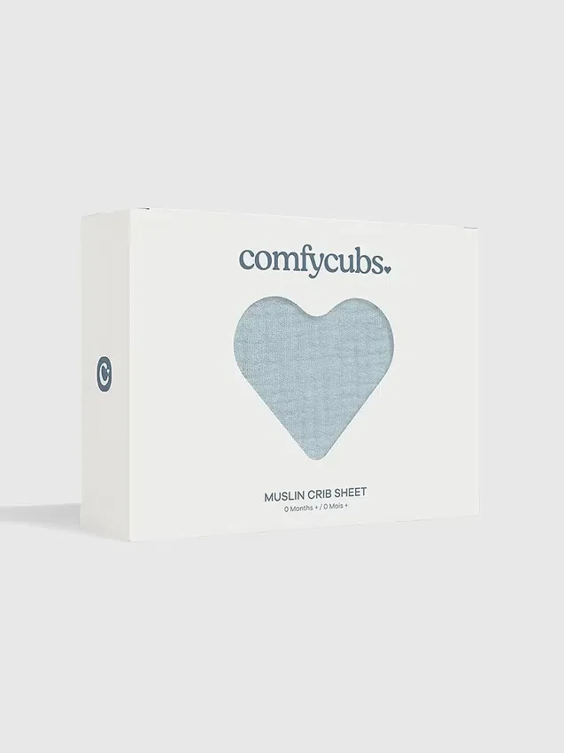 Drap-housse en mousseline de coton Comfy Cubs