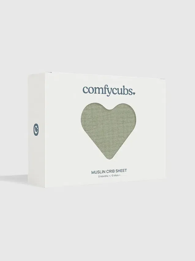 Drap-housse en mousseline de coton Comfy Cubs