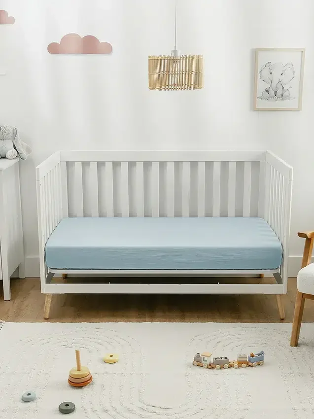 Drap-housse en mousseline de coton Comfy Cubs