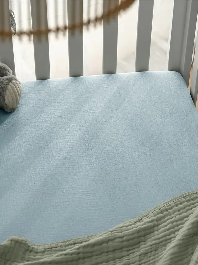 Drap-housse en mousseline de coton Comfy Cubs