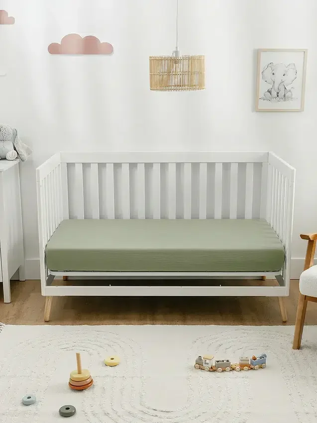 Drap-housse en mousseline de coton Comfy Cubs