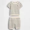 Ensemble avec pull rayé pour bébé