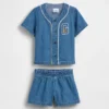 Ensemble « Baby Denim Varsity »