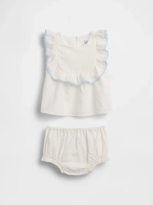 Ensemble bavoir à œillets pour bébé