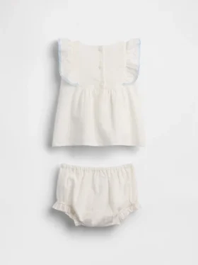 Ensemble bavoir à œillets pour bébé