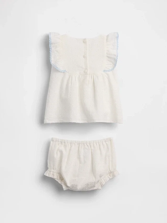 Ensemble bavoir à œillets pour bébé