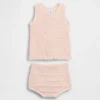 Ensemble bébé avec débardeur au crochet