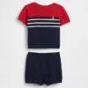 Ensemble bébé avec pull à blocs de couleur