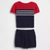 Ensemble bébé avec pull à blocs de couleur