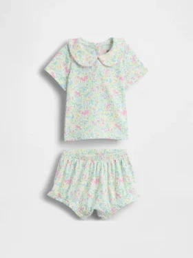 Ensemble Bodys Peter Pan en maille fine pour bébé