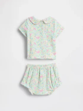 Ensemble Bodys Peter Pan en maille fine pour bébé