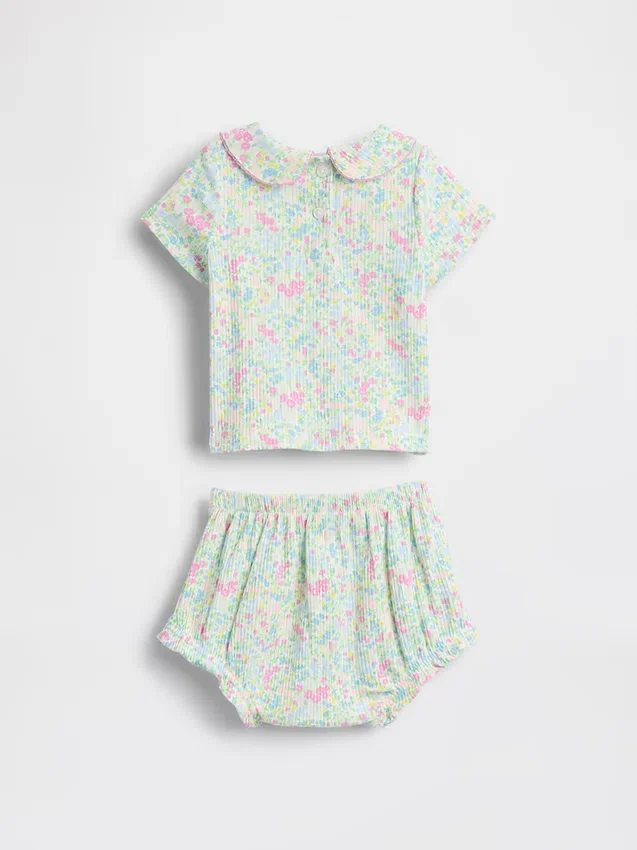 Ensemble Bodys Peter Pan en maille fine pour bébé
