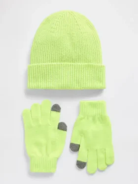Ensemble bonnet et gants pour enfants