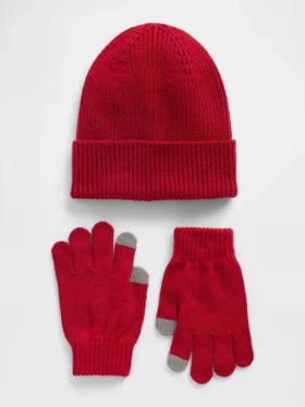 Ensemble bonnet et gants pour enfants