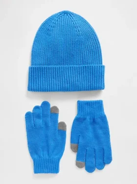 Ensemble bonnet et gants pour enfants