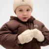 Ensemble bonnet et mitaines en maille torsadée CashSoft pour Bébé & Enfant