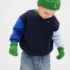 Ensemble bonnet et mitaines en maille torsadée CashSoft pour Bébé & Enfant