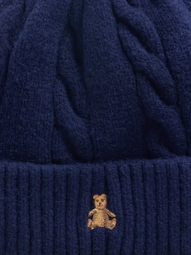 Ensemble bonnet et mitaines en maille torsadée CashSoft pour Bébé & Enfant
