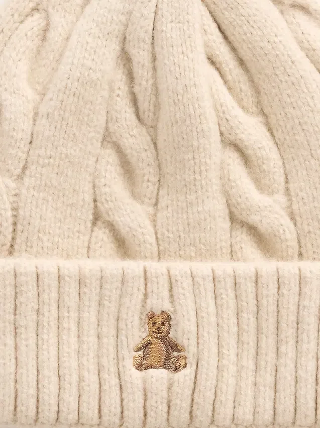 Ensemble bonnet et mitaines en maille torsadée CashSoft pour Bébé & Enfant