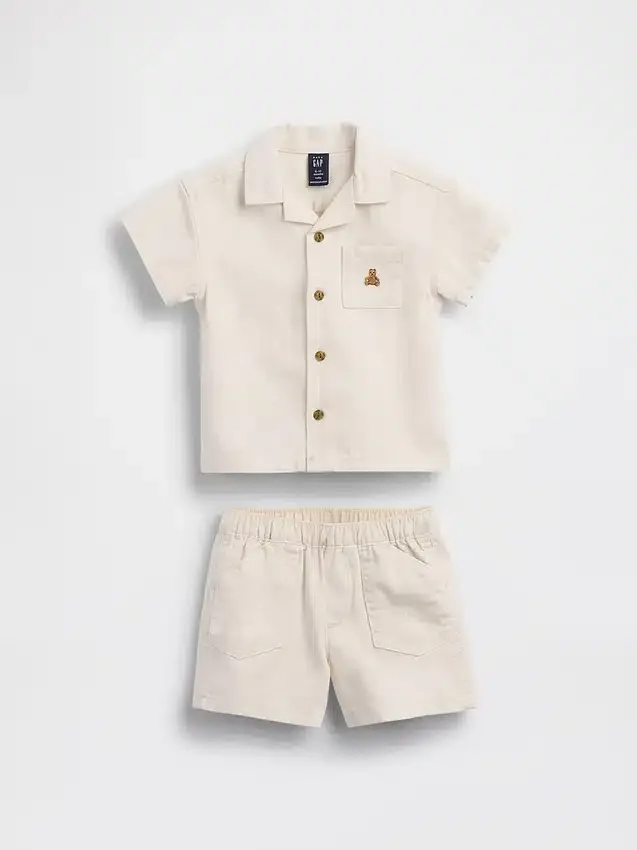 Ensemble chemise à poches pour bébé