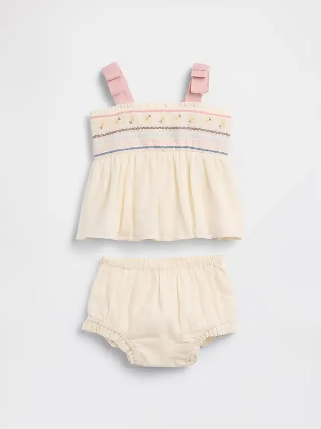 Ensemble débardeur brodé pour bébé