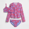 Ensemble de baignade trois pièces pour enfants avec rashguard