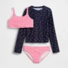 Ensemble de baignade trois pièces pour enfants avec rashguard