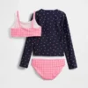Ensemble de baignade trois pièces pour enfants avec rashguard