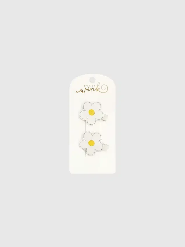 Ensemble de barrettes « Sweet Wink » en forme de marguerite