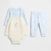 Ensemble de Bodys en coton bio pour bébé (lot de 3)