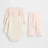 Ensemble de Bodys en coton bio pour bébé (lot de 3)