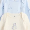 Ensemble de Bodys en coton bio pour bébé (lot de 3)