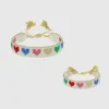 Ensemble de bracelets « Rainbow Hearts » Hart Mini and Me