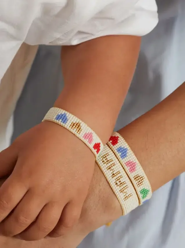 Ensemble de bracelets « Rainbow Hearts » Hart Mini and Me