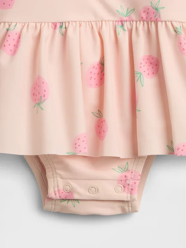 Ensemble de maillot de bain anti-coup de soleil « Baby Strawberry »