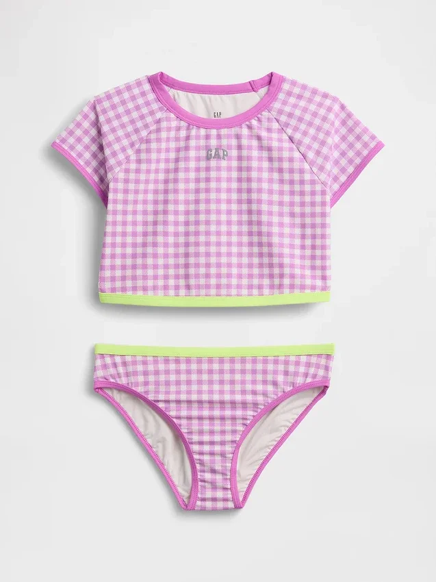 Ensemble de maillot de bain deux pièces pour enfant avec rashguard