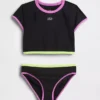 Ensemble de maillot de bain deux pièces pour enfant avec rashguard