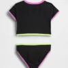 Ensemble de maillot de bain deux pièces pour enfant avec rashguard