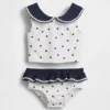 Ensemble de maillot de bain deux pièces style marin pour Bébé & Enfant