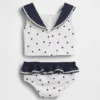 Ensemble de maillot de bain deux pièces style marin pour Bébé & Enfant