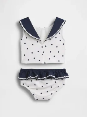 Ensemble de maillot de bain deux pièces style marin pour Bébé & Enfant