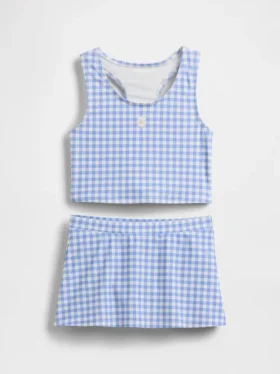 Ensemble de maillot de bain pour enfant : tankini et jupe-short