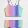 Ensemble de maillot de bain pour enfant : tankini et shorts de bain