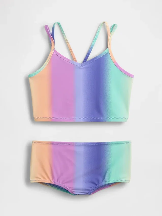 Ensemble de maillot de bain pour enfant : tankini et shorts de bain