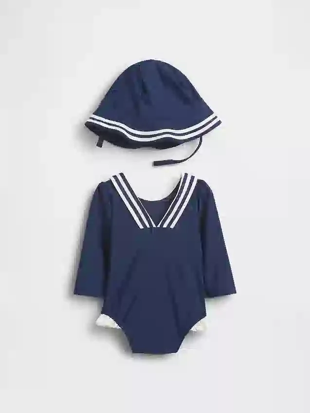 Ensemble de natation « Baby Sailor » avec rashguard